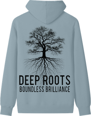 Blue Hoodie Back View