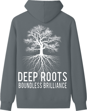 Gray Hoodie Back View